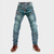 Männerschmale denim-hosen blau für legere outfits - stylische alltagsjeans