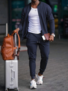 2-teiliges männer tracksuit - leichtes reiseoutfit mit stylischer jacke und hose für freizeit