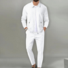 2-teiliges männer co-ord ensemble - hochwertiges freizeitoutfit