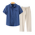 2-teiliges männer freizeit-shirt und hose - vielseitiges sommeroutfit für den alltag