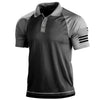 Männers taktik polo-shirt mit flaggen-patchwork - lässig für outdoor-aktivitäten
