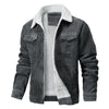 Männer cordjacke mit sherpa-futter - warme winterjacke für lässige anlässe
