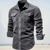 Langärmliges cord-shirt – zeitloser freizeitlook für herren
