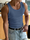 Männer sommer tanktop - atmungsaktives rippen-vest für lässigen style