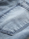 Hellblaue denim-overall – stylische casual-dungarees für männer