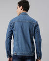 Männer denimjacke klassisch knopfverschluss in blau - lässiger stil für jeden tag