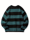 Männersweater mit streifen - gemütlicher langarm-jumper für freizeit