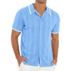 Männers polo-shirt mit modernem ripp-design – lässige büro-bekleidung