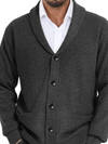 Männer strickcardigan mit schalkragen - lässige strickmode für den alltag