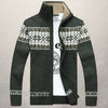 Männer wollcardigan – stilvolle oberbekleidung – warme zip-knitwear für freizeit und büro
