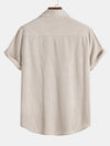 2-teiliges herren kurzarm outfit - rippenshirt und shorts kombination