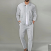 2-teiliges männer co-ord ensemble - hochwertiges freizeitoutfit