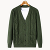 Männer strickjacke - stilvolle freizeitoberbekleidung - gemütlicher pullover mit taschen