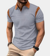 Männer polo-shirt - zeitgemässe stil in strukturiertem stoff für lässige anlässe