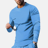 Männershirt mit langen ärmeln – weiches baumwoll-crewneck für den alltag