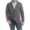 Männers strickjacke - texturierte langarm-strickkleidung für den alltag