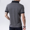 Männer t-shirt mit auffälligem kragen – lässiger stil für den alltag, aus softer stoffqualität