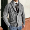 Männers kabelstrickcardigan für lässige und elegante outfits