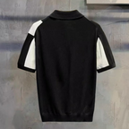 Herren Strick-Polohemd - Zeitgemäßes Kurzarm-Shirt Casual