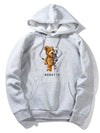 Roboter teddy-bär hoodie - ausgefallene herren freizeitjacke