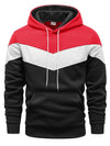 Hoodie für männer - moderner farbblock-pullover für lässige anlässe mit fronttasche