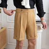 Herren knielange shorts mit eleganter faltenoptik für stilvolle sommeroutfits