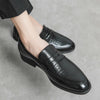 Herren elegante leder slipper - stilvoll für büro & abendanlässe