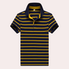 Männlicher gestreifter polo-shirt - vielseitiges lässiges sommeroberteil für den täglichen stil