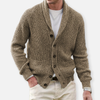 Männers strickjacke – stylische schalkragen-strickmode für lässige anlässe