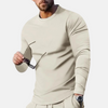 Männershirt mit langen ärmeln – weiches baumwoll-crewneck für den alltag