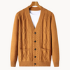 Männer strickjacke - stilvolle freizeitoberbekleidung - gemütlicher pullover mit taschen