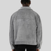 Männers faux-suede jacke – moderne freizeitjacke für den alltag