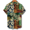 Blumenmuster kurzarmhemd - vielseitiges casual shirt für männer