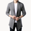 Männer strickjacke leichtgewichtig offen vorne - lässige schichtung für den alltag