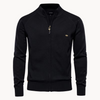 Männer zip-design jumper – stilvoller strickcardigan für den alltag