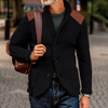 Männer dicker strick-cardigan - gemütlicher knopf-jumper mit praktischen taschen