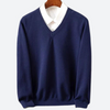 Männer v-ausschnitt pullover - leichte strickmode für den alltag