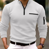 Herren halzip-pullover leichtgewichtig - stylischer alltagsbegleiter