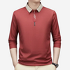 Langärmliges polo-shirt für männer aus hochwertigem stoff – vielseitiger stil für smarte casual-anlässe