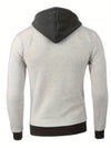 Männers zip-up casual hoodie - moderner langarm jacke für den alltag