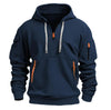 Halb-zip hoodie - vielseitiger pullover sweatshirt für herren