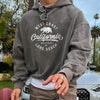 Männer vintage hoodie - stylisches graues casual-outfit - langarm-jumper für den alltag