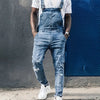 Hellblaue denim-overall – stylische casual-dungarees für männer