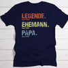 Personalisierte herren t-shirt für väter – individueller custom tee für väter und grossväter