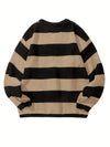 Männersweater mit streifen - gemütlicher langarm-jumper für freizeit