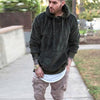 Männerschöner kapuzen-fleecejumper - warmer pullover für jeden tag