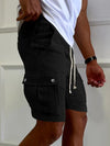 Männer cargo shorts mit zugband - trendige, leichte shorts für lässige anlässe, zahlreiche taschen