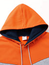 Hoodie für männer - moderner farbblock-pullover für lässige anlässe mit fronttasche