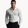 Herren ripp-polo-shirt für smart-casual anlässe - premium gestrickter stoff für vielseitigen einsatz