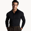 Herren ripp-polo-shirt für smart-casual anlässe - premium gestrickter stoff für vielseitigen einsatz